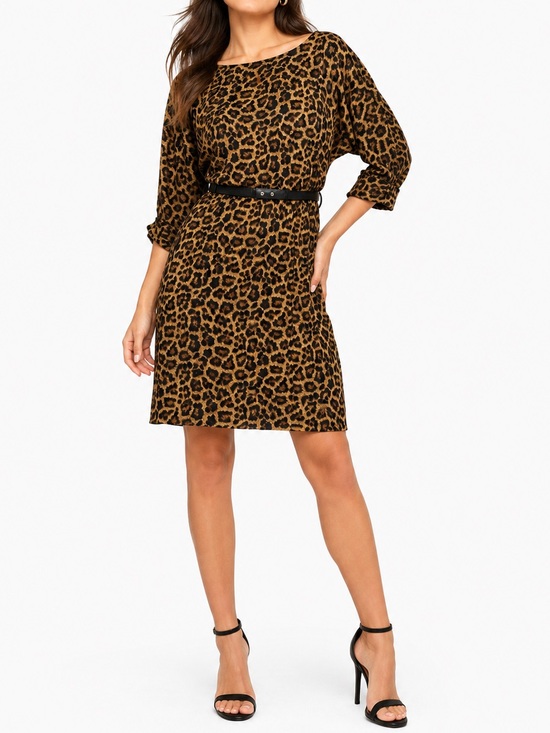 Michael Kors Dresses & Skirts - Michael Kors Leopard Print Mini Dress in Brown and Black